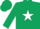 Dark Green, White star