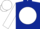 Dark Blue, White disc, sleeves and cap