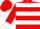 Red, white B/R, white hoops & cuffs