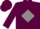 Maroon, Grey diamond