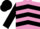 Mauve and Black chevrons, Black sleeves and cap