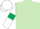 Light Green, White sleeves, Dark Green armlets, White cap