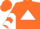 Orange, White Triangle, White Chevrons on Sleeves, Orange Cap