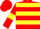 Red, Yellow hoops and armlets