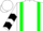 White, Green Braces and Shamrock, Black Chevrons on Sleeves