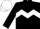 BLACK, WHITE chevron hoop and cap