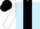 Light Blue, Black stripe, White sleeves, Black cap