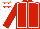 Red, White seams, Red sleeves, White cap, Red stars