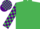 Emerald Green, Emerald Green and Purple check sleeves and cap