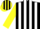 Black and White stripes, Yellow sleeves, Black and Yellow striped cap
