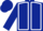 Dark Blue, White seams, Dark Blue sleeves and cap