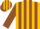 GOLD, Brown Braces, 'M' and Stripes on Sleeves