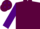 MAROON, purple sleeves, maroon cap, purple diamonds