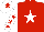 RED, white star, white sleeves, red stars, white cap, red star