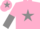 Pink, Grey star, halved sleeves and star on cap