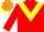 RED, YELLOW chevron, check cap