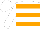 White, Orange Hoops