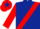 DARK BLUE, red sash & sleeves, red cap, dark blue star