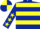 Dark Blue, Yellow hoops, Dark Blue sleeves, Yellow stars, quartered cap