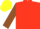 Flame, Brown sleeves, Yellow cap