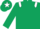 Dark Green, White epaulets and star on cap