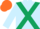 Light Blue, Dark Green cross belts, Orange cap