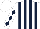 WHITE and DARK BLUE stripes, diamonds on sleeves