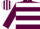 MAROON & WHITE HOOPS, maroon sleeves, striped cap