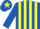 ROYAL BLUE & YELLOW STRIPES, yellow star on cap