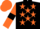 Black, Orange stars, Orange sleeves, Black armlets, Orange cap