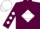 Maroon, White Diamond Hoop, White Diamonds on Sleeves, Maroon and White Cap