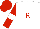 White, Red 'R', White Band on Red Sleeves, White 'R' on Red Cap
