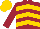 Maroon, Gold Chevrons, Gold Cap
