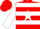Red, White Star, Two White Hoops on Sleeves, Red Cap