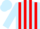 LIGHT BLUE & RED STRIPES, light blue cap