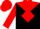Black, Red Yoke and 'LV', Red Diamond Seam on Sleeves, Red Cap