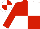 Red and white quartered, red sleeves, quartered cap