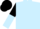 Light Blue, Black and Light Blue halved sleeves, Black cap