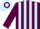 MAROON and LIGHT BLUE stripes, hooped cap