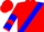 RED, Blue Sash & Chevrons on Slvs