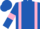 Royal Blue, Pink braces and armlets