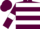 Maroon, White hoops and armlets
