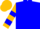 Midnight Blue, Gold Emblem, Gold Sleeves, Blue Hoop, Gold Cap