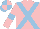 Pink, Light Blue cross belts and armlets, Light Blue and Pink quartered cap