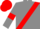 GREY, RED sash, armlets and cap