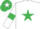White, Emerald Green star and armlets, Emerald Green cap, White star