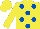 YELLOW, ROYAL BLUE spots
