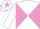 WHITE & MAUVE DIABOLO, mauve star on cap