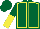 Dark Green, Yellow seams, halved sleeves, Dark Green cap