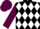 Black and White diamonds, Maroon sleeves and cap